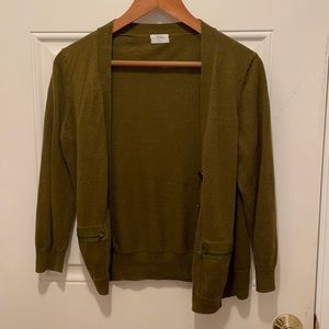 Olive Green Cardigan